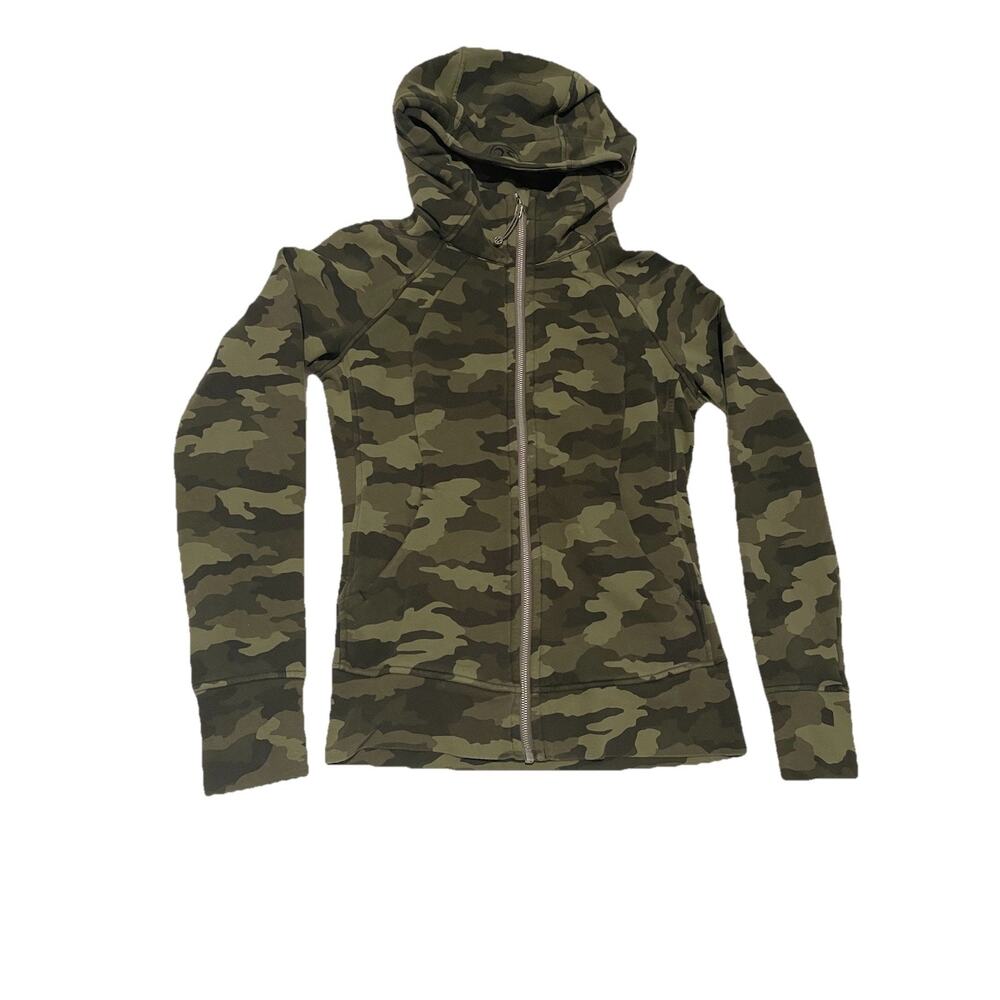 Lululemon Womens Scuba Camouflage Hoodie Size 6